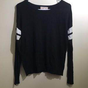 Black along sleeve shirt